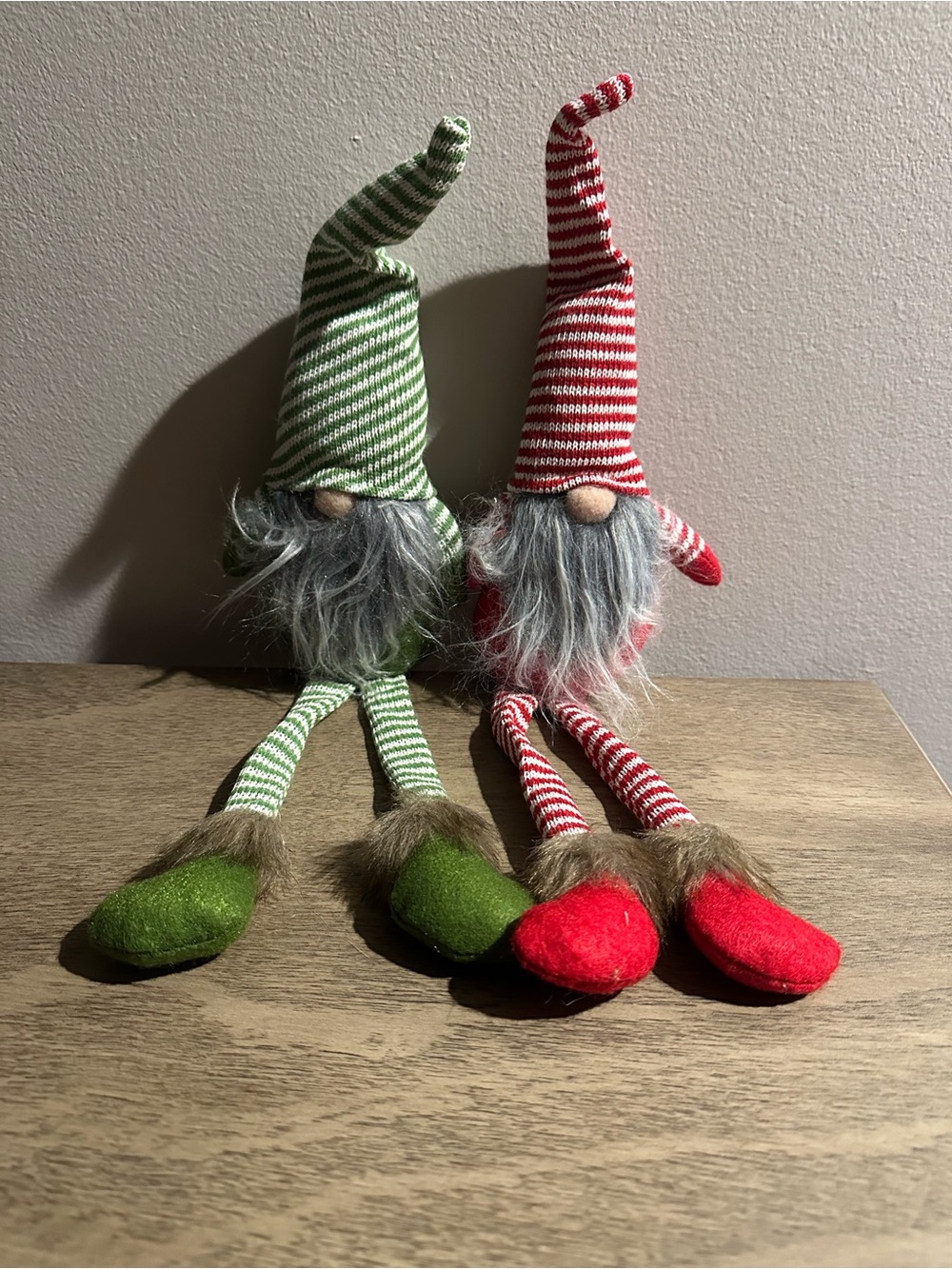 Holiday Gnome Plush Decor - Red & Green